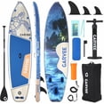 thumbnail image 1 of Garvee 11 ft Inflatable Stand up Paddle Boards with Premium SUP Accessories, Purple, 1 of 7