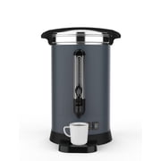 Garvee 120-Cup Commercial Coffee Maker, 18L/4.8 Gallon, Hot Water Dispenser, Gray