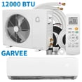 thumbnail image 1 of Garvee 12000 BTU Mini Split Air Conditioners with Heat Pump, Wall Mount Split AC Unit with Installation Kits for Cools up to 750 Sq.ft, 19 SEER2, 115V, White, 1 of 8