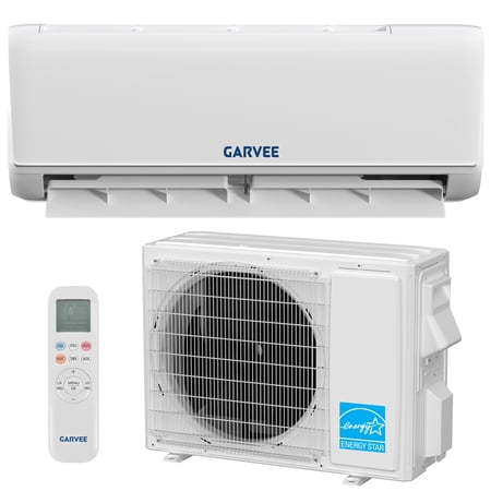 Garvee 12000 BTU Smart Split Air Conditioner - SEER 21 WiFi Enabled 230V, R32 Refrigerant, Cooling & Heating for Medium Homes Office