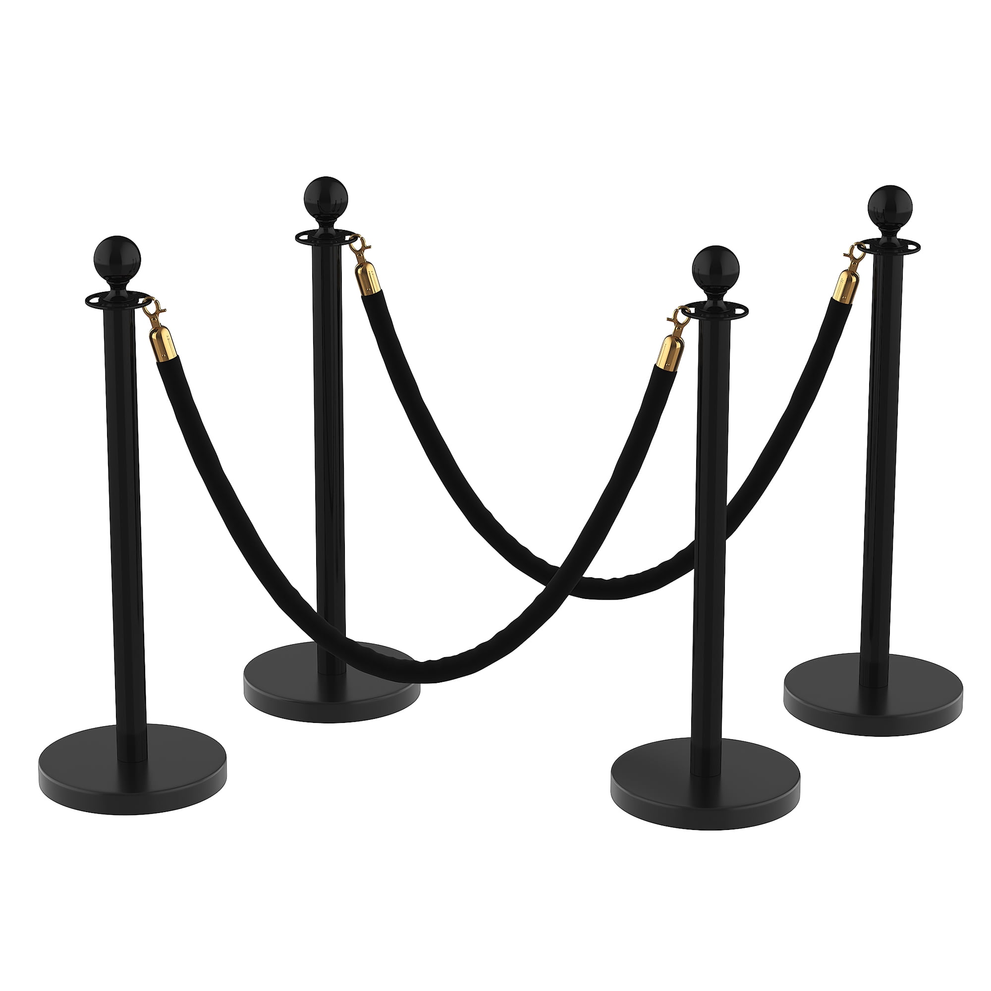 Garvee 12Pcs Crowd Control Stanchion, Silver Stanchion Posts Queue with ...