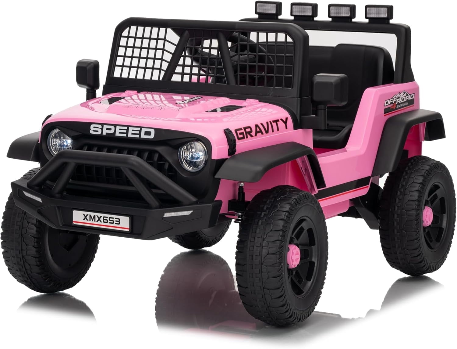 Garvee 12V Kids Ride on Car with Remote Control, for Children 3-6 Years, Pink