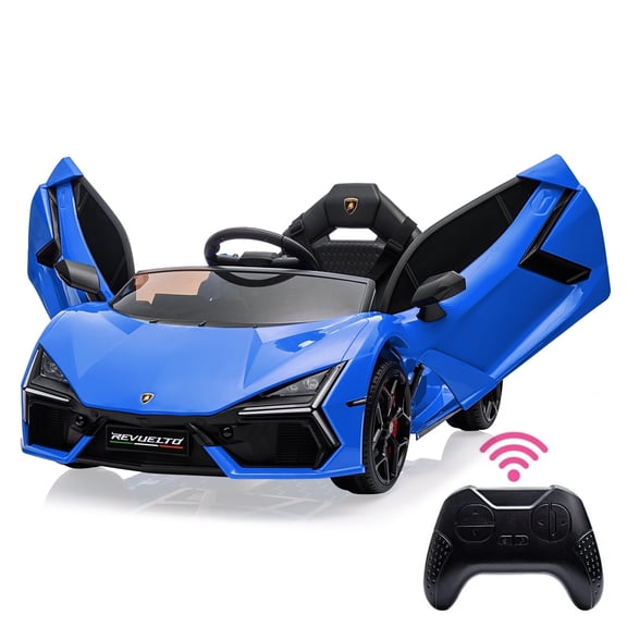 Garvee 12V Licensed Lamborghini Revuelto Ride On Car for Kids, Battery Powered Electric Vehicle, Remote Control Sports Car Toy with Music, Bluetooth, USB, Headlight