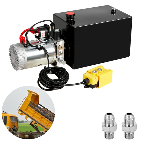 Garvee 12V Single Phase Hydraulic Power Unit with 12L Steel Tank for Lifting Equipment
