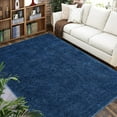 thumbnail image 1 of Garvee 12x18 feet Fluffy Shag Rug Non-Shedding Non Slip Fuzzy Plush Rug Contemporary Shaggy Carpet for Living Room Bedroom, Navy Blue, 1 of 6