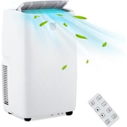 Garvee 14000 BTU Portable Air Conditioner, 3-in-1 AC Unit for Rooms Up to 750 Sq. Ft, Quiet Operation, LED Display, Remote & Window Kit, White