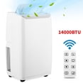 thumbnail image 1 of Garvee 14000 BTU Portable Air Conditioner, 4-in-1 Cooling Fan Dehumidifier with Sleep Mode, Remote Control & Window Kit, Cools up to 750 Sq.ft, White, 1 of 8