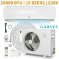 thumbnail image 1 of Garvee 18000 BTU Air Conditioners with Heat, 19 SEER2 Mini Split AC for Cools Rooms up to 1250 Sq.ft, 230V, White, 1 of 9