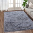 thumbnail image 1 of Garvee 2.6' x 4.9' Fluffy Area Rugs Soft and Thick Faux Area Rug Indoor Shag Rug Modern Rug Carpets for Living Room Bedroom, Gray, 1 of 5