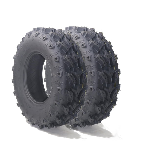 Garvee 2-Pack 26x10.00-12 ATV/UTV Tires – 6-PR Tubeless, 440Lbs Load, All-Terrain Grip for Mud, Sand & Trail