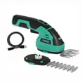 thumbnail image 1 of Garvee 2 in 1  Cordless Hedge Trimmer, 7.2V Electric Handheld Bush & Shrub Trimmer Kit with Rechargeable Battery, Lake Blue, 1 of 8