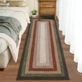 thumbnail image 1 of Garvee 2'x10' Braided Print Runner Rugs, Machine Washable Soft Runner Rug for Entryway Bedroom Hallway Kitchen, Red and Black, 1 of 9