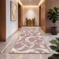 thumbnail image 1 of Garvee 2'x6' Geometric Runner Rug Modern Abstract Carpet, Machine Washable Rug Non Slip Indoor Floor Mats for Hallway Bedroom Kitchen, Pink, 1 of 7