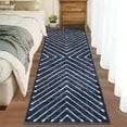 thumbnail image 1 of Garvee 2'x6' Hallway Runner Rugs Non-Slip Backing Washable Indoor Carpet for Kitchen Entryway Bathroom, Blue, 1 of 8