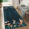 thumbnail image 1 of Garvee 2'x6' Jungle Animal Print Runner Rug for Hallway, Washable Rugs Soft Non Slip Bedroom Carpet Farmhouse Low Pile Floor Mat for Kitchen, Blue, 1 of 8