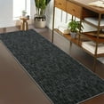thumbnail image 1 of Garvee 2'x6' Kitchen Runner Rug Non-Slip Hallway Bedroom Rug Modern Solid Rug for Laundry Room, Black, 1 of 1