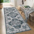 thumbnail image 1 of Garvee 2'x6' Kitchen Runner Rug Vintage Medallion Rug Non-Slip Bedroom Runners Rug for Hallway Laundry Room, Blue, 1 of 8