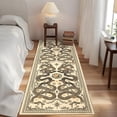 thumbnail image 1 of Garvee 2'x6' Modern Snake Printed Runner Rug Washable Kitchen Rug, Forest Low Pile Stain Resistant Rug Non Slip Carpet for Bedroom Laundry Room Entryway, Camel, 1 of 5