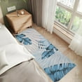 thumbnail image 1 of Garvee 2'x6' Runner Rug Modern Tropical Palm Leaf Long Runner Rug Soft Non-Slip Bedroom Rugs for Laundry Room, Blue, 1 of 1