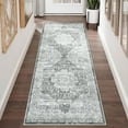 thumbnail image 1 of Garvee 2'x6' Runner Rug Vintage Area Rug ,Washable Rugs Foldable Traditional Boho Carpet Non Slip Soft Rug for Hallway,Living Room,Entryway,Bedroom,Gray, 1 of 9