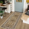 thumbnail image 1 of Garvee 2'x6' Runner Area Rug, Washable Persian Rug Vintage Boho Carpet Non Slip Soft Rug for Hallway Kitchen Entryway, Yellow, 1 of 9