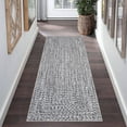 thumbnail image 1 of Garvee 2'x6' Runner Rugs Kitchen Entryway Braided Print Rugs, Machine Washable Non-Slip Low Pile Indoor Rugs for Hallway, Bedroom, Living Room, Gray, 1 of 8
