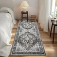 thumbnail image 1 of Garvee 2'x6' Vintage Floral Runner Rugs Ultra Soft Carpet, Washable Non Slip Rug Stain Resistant Accent Rug for Hallway Bedroom Kitchen, Camel, 1 of 8