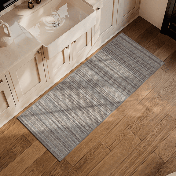 Garvee 2'x6' Washable Runner Rug Modern Braided Print Rug Non-Slip Bedroom Runners Rug for Dorm Laundry Room, Brown/Multi