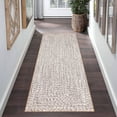 thumbnail image 1 of Garvee 2'x8' Runner Rugs Kitchen Entryway Braided Print Rugs, Machine Washable Non-Slip Low Pile Indoor Rugs for Hallway, Bedroom, Living Room, Beige, 1 of 8