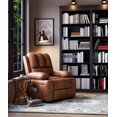 thumbnail image 1 of Garvee 22'' Recliner Massage Chair, Lazy Recliner Chair with Vibrating and Heating, Brown, 1 of 6