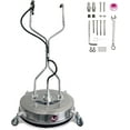thumbnail image 1 of Garvee 24" Pressure Washer Surface Cleaner with Dual Handles – Stainless Steel, 4-Wheel Design for Driveways, Sidewalks, Curbs, Decks, & Patios – 4900 PSI, High-Efficiency Cleaning Accessory, 1 of 8