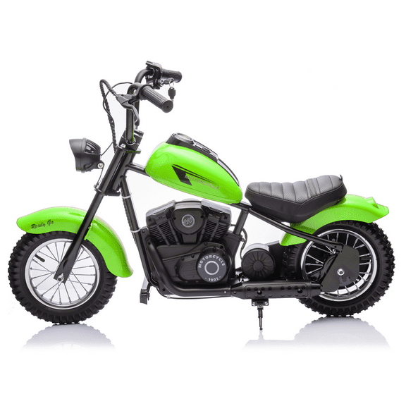 Garvee 24V Electric Dirt Bike with 250w Motor, 9AH Battery – Up to 14MPH, 60 Min Ride Time, Green