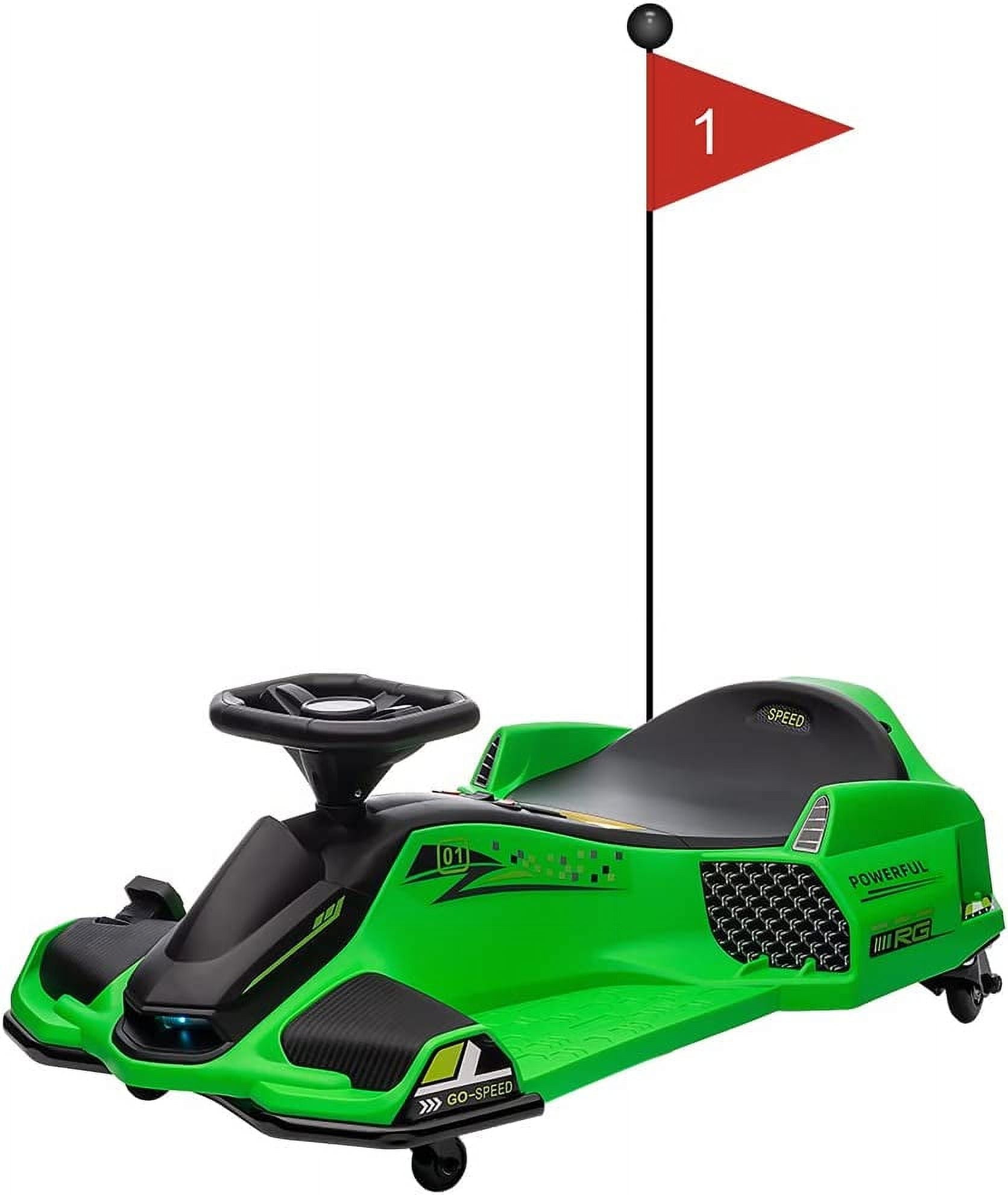 Garvee Green 24V Electric Drift Go-Kart for Kids