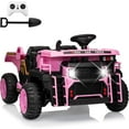 thumbnail image 1 of Garvee 24V Ride on Dump Truck for Kids 2 Seater Electric Cars with Remote Control, Dump Bed, Shovel, Music, LED, Wheel Shock Absorption, Ride On Construction Vehicle,Pink, 1 of 6