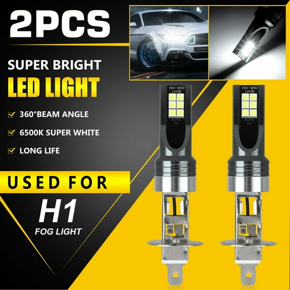 Garvee 2pcs H1 Led Headlight Bulbs Conversion Kit High Low Beam Super Bright 6500k 14000lm White Ip68 Waterproof