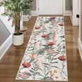 thumbnail image 1 of Garvee 2x6 Modern Floral Runner Rugs Washable Farmhouse Carpet, Non-Slip Low Pile Indoor Rug for Hallway Bedroom Entryway Laundry Room, Beige, 1 of 9
