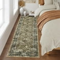 thumbnail image 1 of Garvee 2x6 Vintage Runner Rugs Washable Rug for Hallway, Non Slip Non Shedding Soft Indoor Carpet, Retro Oriental Floral Print Rugs for Entryway Laundry Room Bedroom, Brown, 1 of 7
