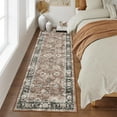 thumbnail image 1 of Garvee 2x6 Vintage Runner Rugs Washable Rug for Hallway, Non Slip Non Shedding Soft Indoor Carpet, Retro Oriental Floral Print Rugs for Entryway Laundry Room Bedroom, Pink, 1 of 7