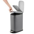 thumbnail image 1 of Garvee 3.2 Gallon Stainless Steel Trash Can, Soft Close Lid, Step Pedal, Fingerprint Resistant, Removable Inner Bucket, Kitchen & Bathroom Bin, Grey, 1 of 9