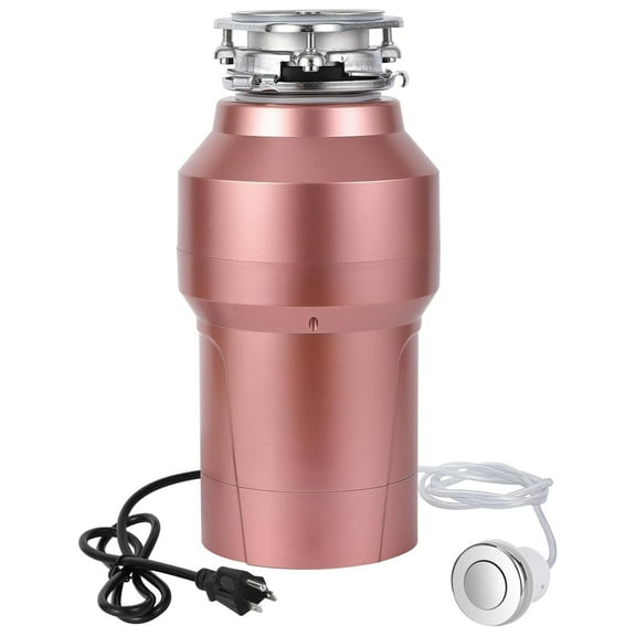 Garvee 3/4 HP Garbage Disposal, 4200 RPM Sink Garbage Disposal with Air Switch for Kitchen, Pink