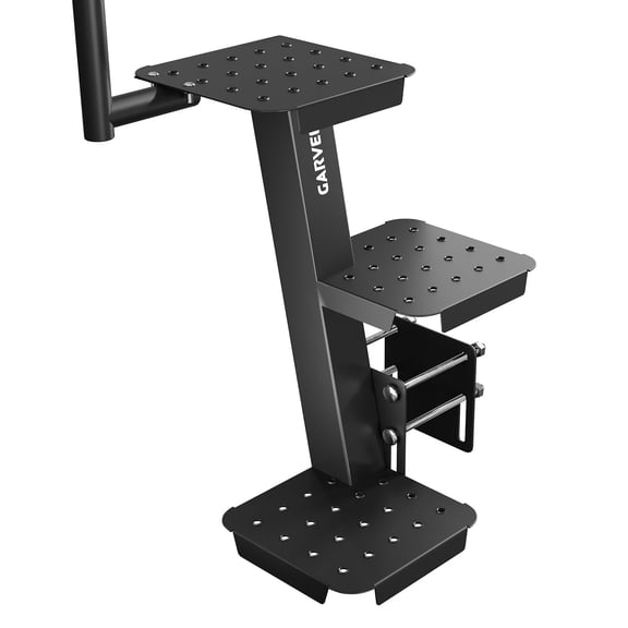 Garvee 3-Step Boat Steps for Trailer with Handle, Non-Slip Universal Boat Trailer Steps - Side Mount