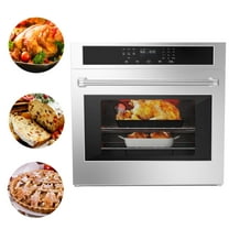 Garvee 30" Single Wall Ovens, 4.8 Cu.ft Built-in Convection Oven, Electric Oven with Safety Lock, LED Display, Touch Control, Timer for Kitchen, 3800W, 240V, Sliver