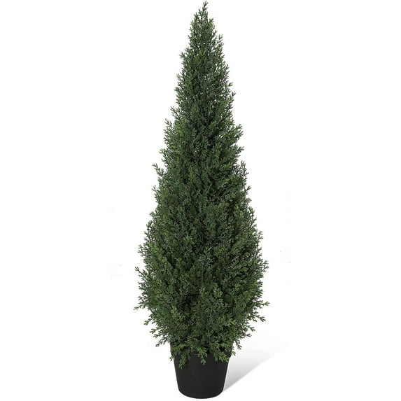 Garvee 3ft Artificial Cedar Topiary Tree – Faux Cypress Tree for Indoor & Outdoor Décor, Potted Evergreen Plant for Front Porch, Garden & Home