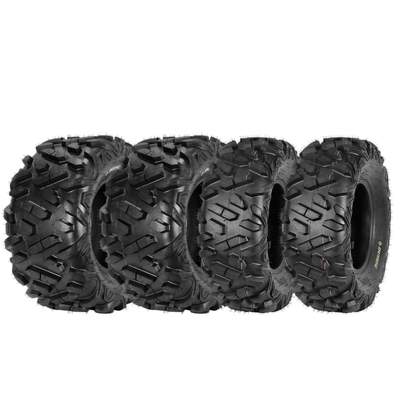 Garvee 4 Pack 26x9-12 Front & 26x11-12 Rear, 6PR All-Terrain ATV/UTV Tires for Trail Riding, Mud, Sand, Farm & Outdoor Work,DAV110