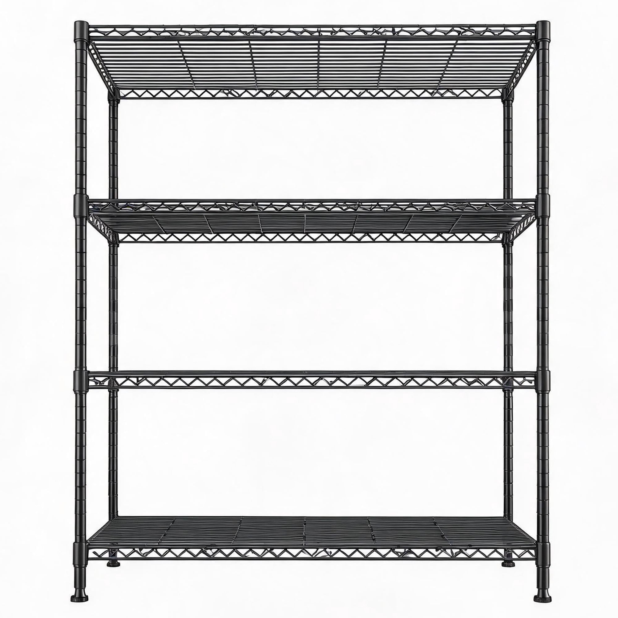 Kitchen Unit Racks Garvee 4-Tier Heavy Duty Wire Shelving Unit Adjustable Metal Storage ...
