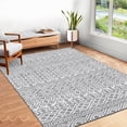 thumbnail image 1 of Garvee 4'x6' Boho Area Rug Indoor Moroccan Geometric Distressed Rug Farmhouse Non-Slip Low Pile Carpet Room Office, Gray, 1 of 6