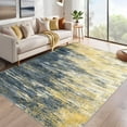 thumbnail image 1 of Garvee 4'x6' Modern Abstract Area Rugs Washable Rugs for Living Room, Non-Slip Low Pile Print Rug Soft Indoor Accent Carpet for Bedroom Home Decor, Black Coffee, 1 of 9