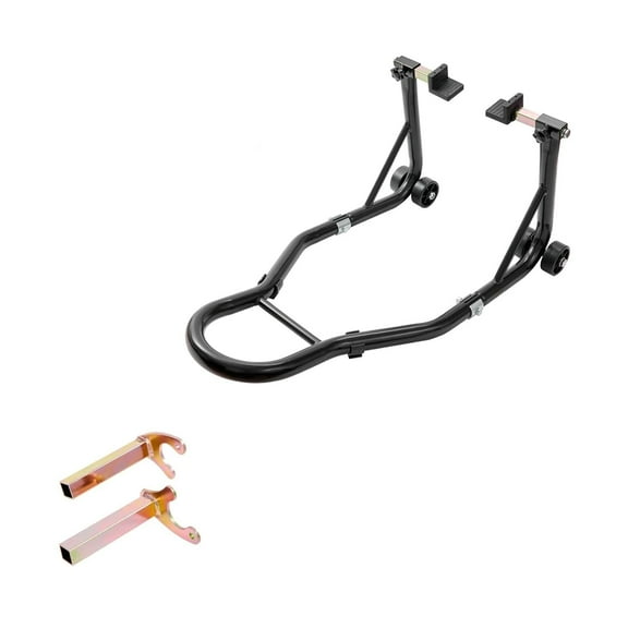 Garvee 450 LBS Motorcycle Lift Stand with Adjustable U+L Spools for Maintenance & Repairs Easy Assembly
