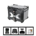 thumbnail image 1 of Garvee 45L Motorcycle Tail Box – Universal Aluminum Alloy Top Case with Corner Protectors, Reflective Strips & Shockproof Liner for Helmet Storage, 1 of 6