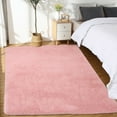 thumbnail image 1 of Garvee 4x6 Fluffy Area Rug Soft Shag Fuzzy Rug Non-Skid Furry Plush Accent Rugs for Living Room Bedroom, Pink, 1 of 5
